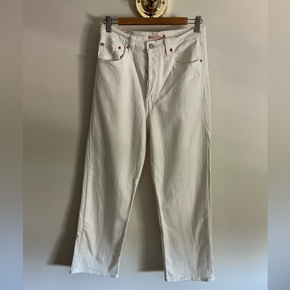 Levis ribcage straight ankle jeans